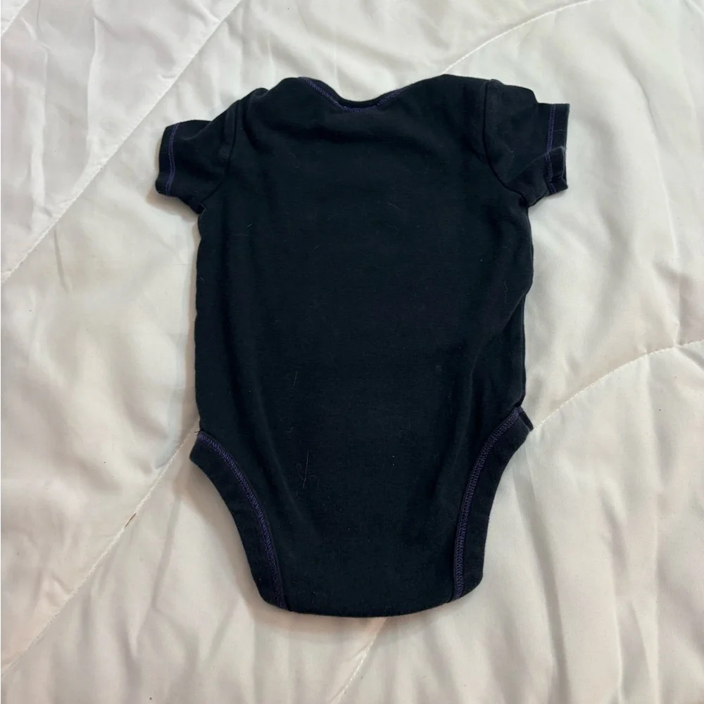 NFL Black and Purple Kids Baltimore Ravens Bodysuit size 12 months- football fan